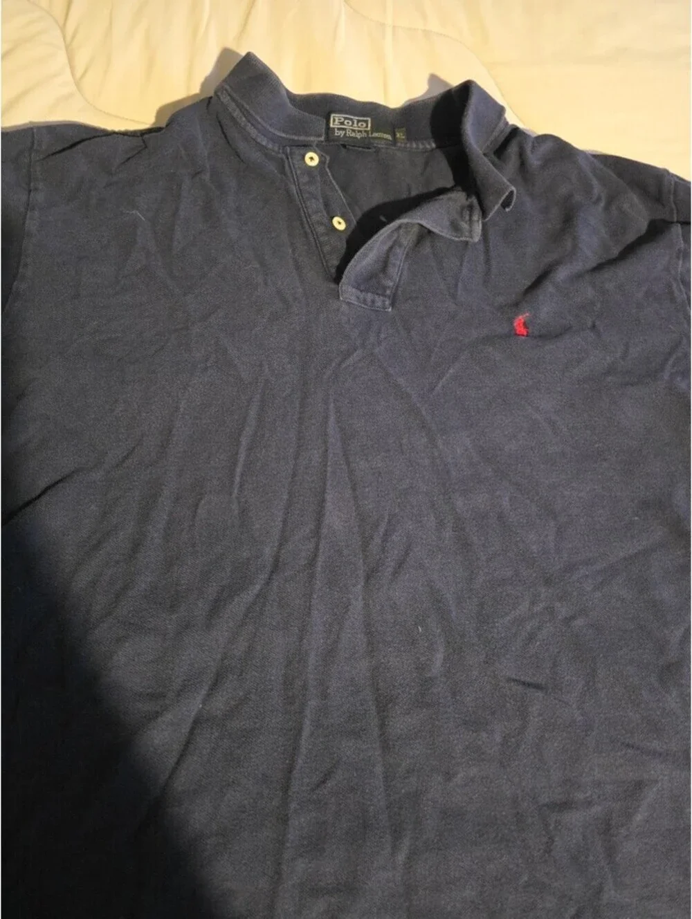 Polo Ralph Lauren Men's Blue Short Sleeve Collared Shirt Size XL
